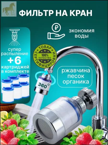 Качественный фильтр для воды на кухню и дачу со сменными картриджами