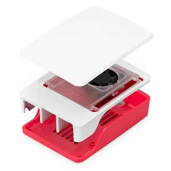 Пластиковый корпус для Raspberry Pi 5 c активным вентилятором