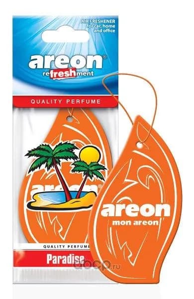 Освежитель воздуха "AREON" REFRESHMENT Paradise/Рай, подвесной картон 704-045-309