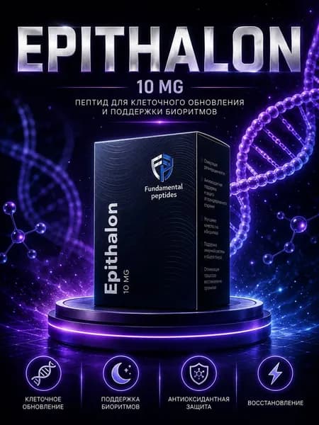 Пептид Epithalon Fundamental Peptide 10 мг / Эпиталон для сна и циркадных ритмов