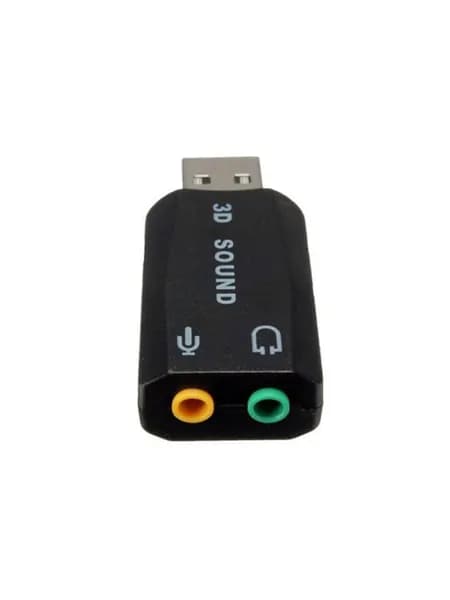 Звуковая USB-карта для наушников с микрофоном, USB to Audio, 2 x mini jack 3.5