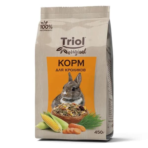 Корм для кроликов, 450г, Triol Original