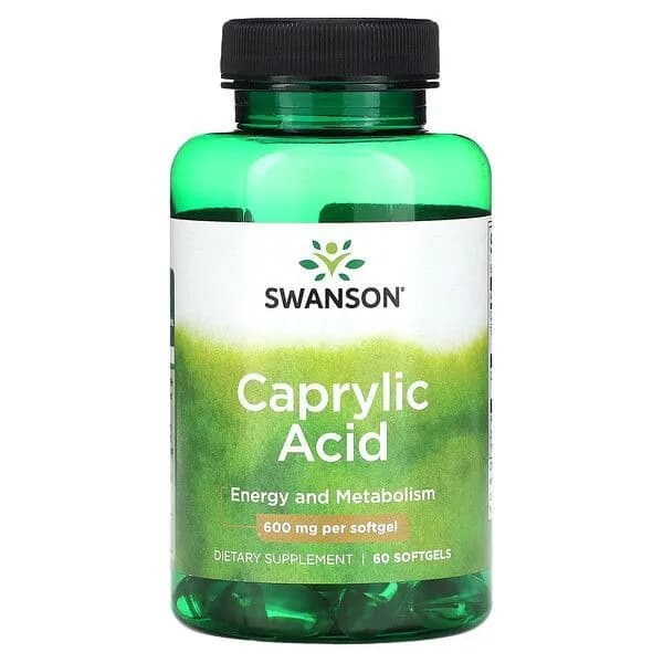 Caprylic Acid Swanson, IHerb, улучшение пищеварения