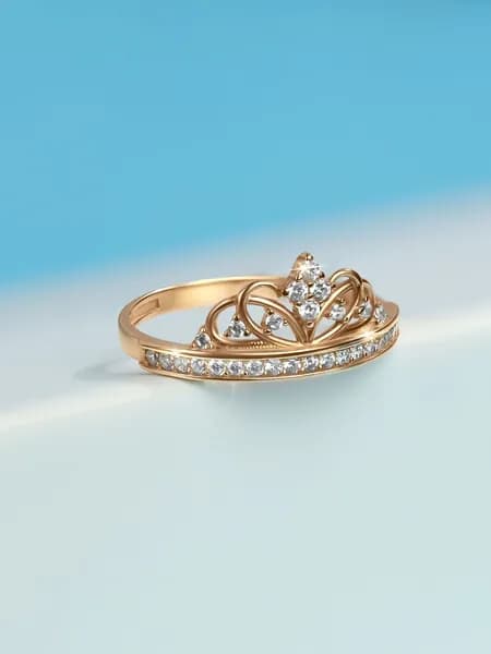 Кольцо серебро корона 925