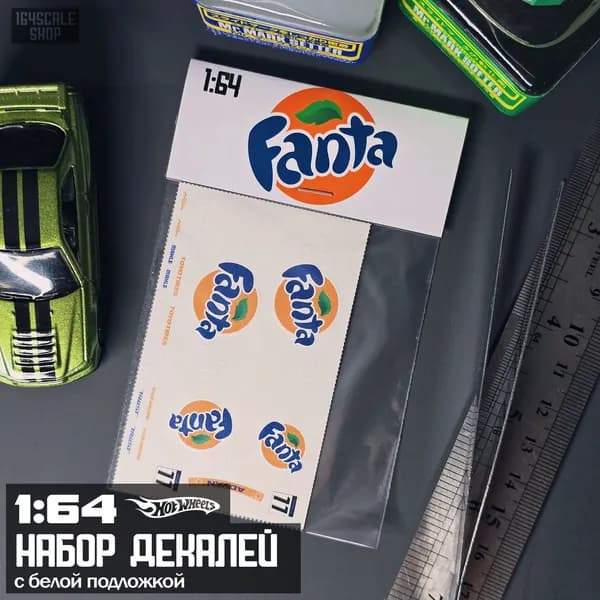 Декали 1:64 HotWheels " Fanta "