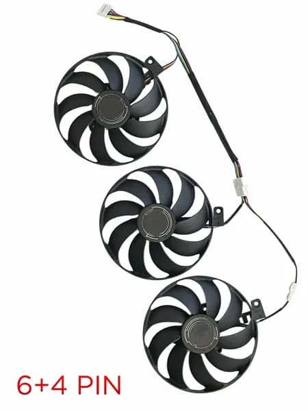 Вентилятор тройной 6pin+4pin для видеокарты Asus Strix RTX2070 RTX2080