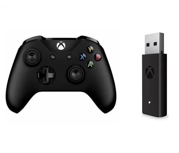 Геймпад MyPads для Xbox One S/X/Series S/X Wireless Controller Black Черный 3 ревизия с bluetooth model 1708 джойстик + Беспроводной адаптер - ресивер для ПК