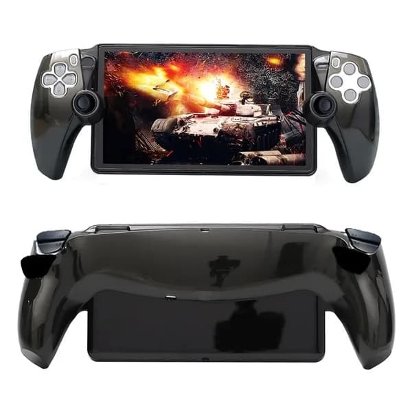 Прозрачный чёрный чехол для PlayStation Portal из поликарбоната, защита от падений, 360