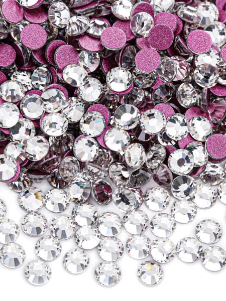 1440 штук Rose Bottom Crystal SS6 Стразы клеевые холодной фиксации для лица, макияжа, одежды