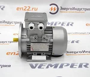Электродвигатель трехфазный АИС 56В4У2 0,09кВт 1500об/мин (лапы+фланец) VEMPER