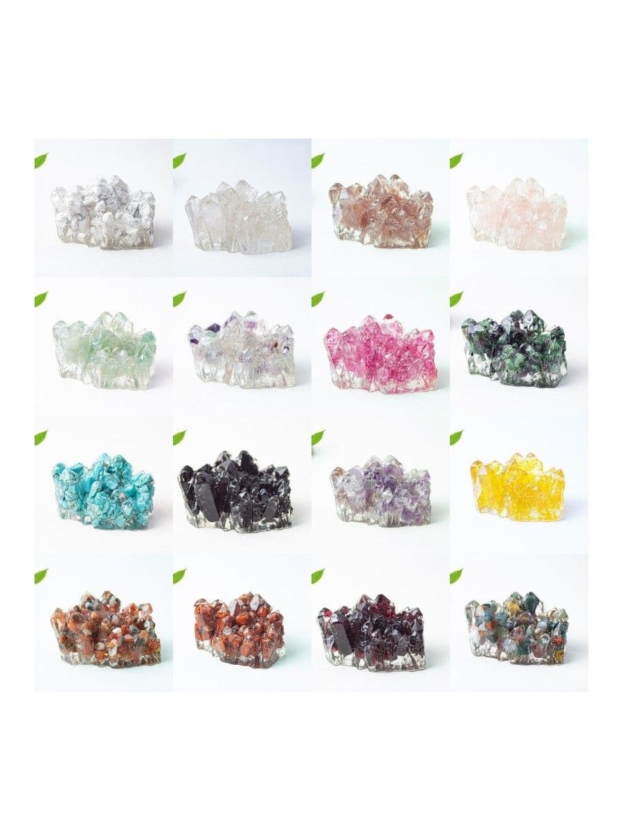 resin art crystal cluster figurine для стола и полки display celebration gift style 21