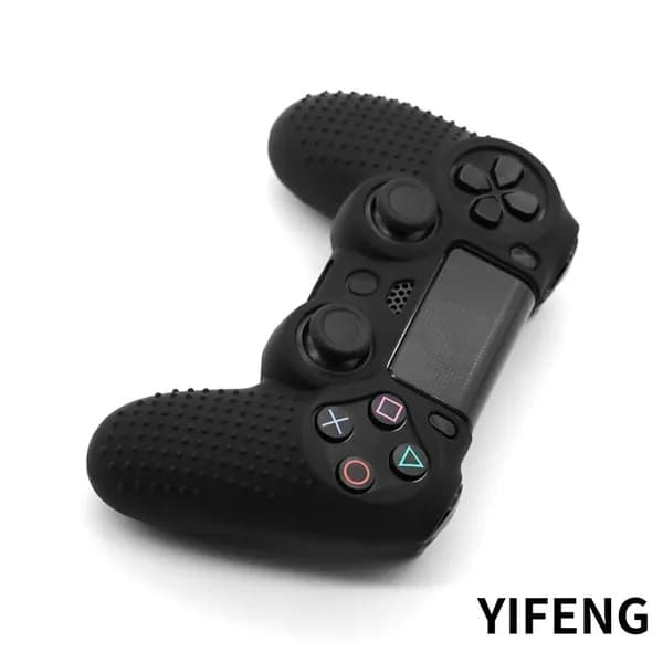 Силиконовый чехол для геймпада PlayStation 4, PS4 Pro и PS4 Slim, чёрный