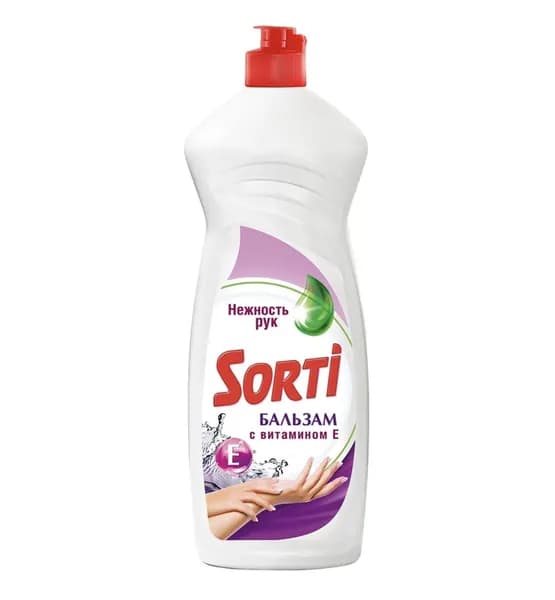 Сорти / Sorti - Бальзам для мытья посуды с Витамином E Нежность рук, 900 мл