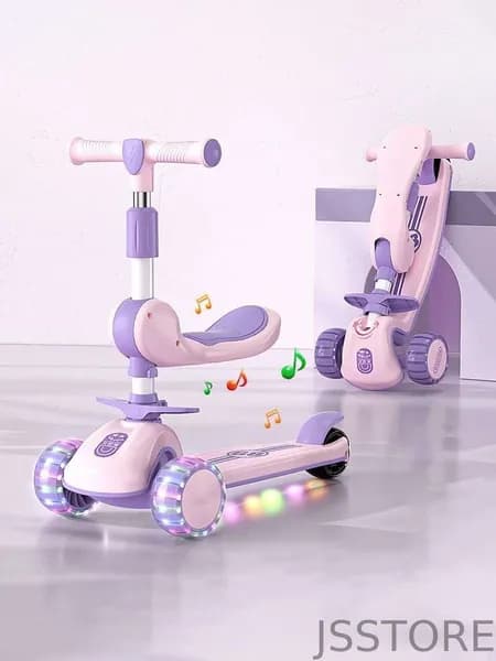 Самокат PP-TY01239-250521M-25, светло-розовый