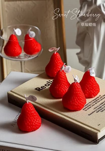 Свеча ароматическая "Аромат клубники-1", 4.5 см, 1 шт