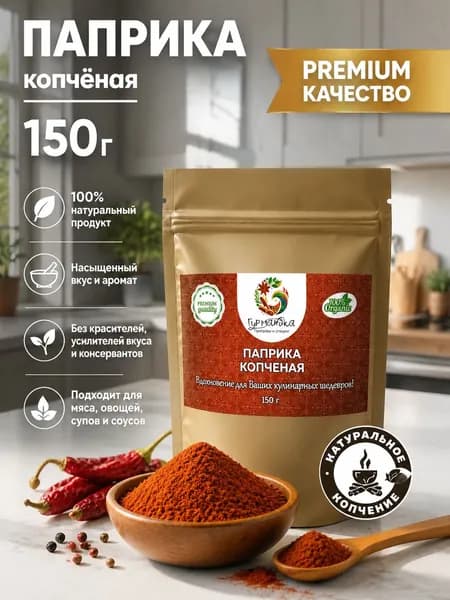 Паприка копченая молотая,150 грамм