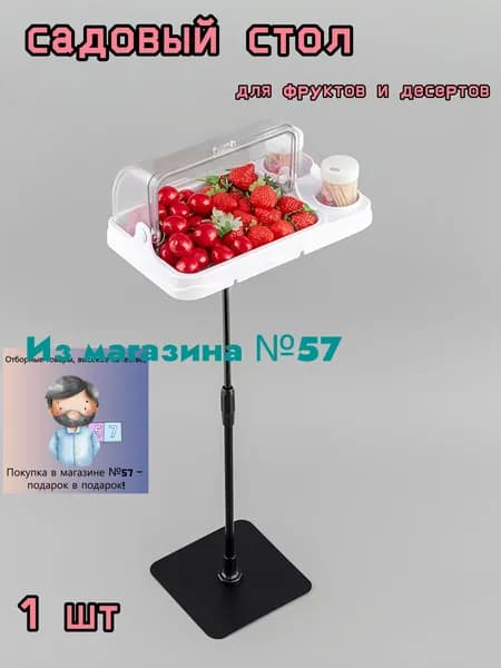 Садовый стол,Пластик 30х18х65 см