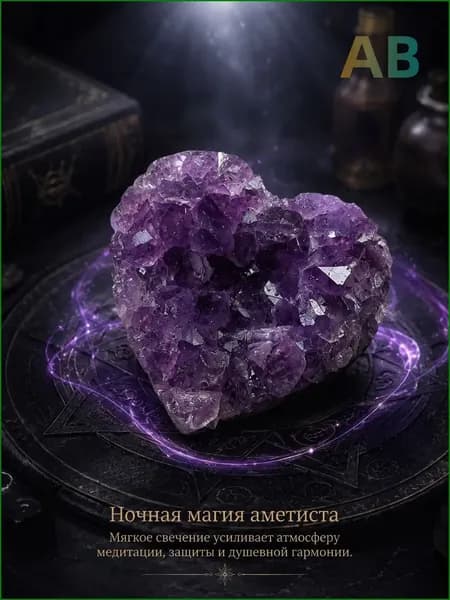 талисман Оберег/Украшения из натурального аметиста