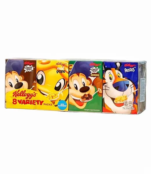 Хлопья Kellogg's ассорти, 8 шт по 28 г, Франция