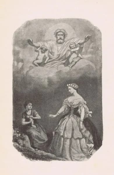 Песни Беранже. Ромашка и звезда. Антикварная цинкография. Россия, 1905 год
