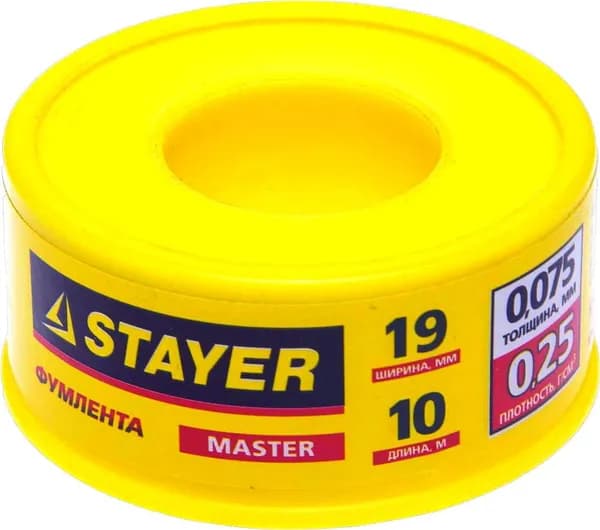 ФУМ лента 0.075 мм х 19 мм х 10 м, 0.25 г/см3 STAYER