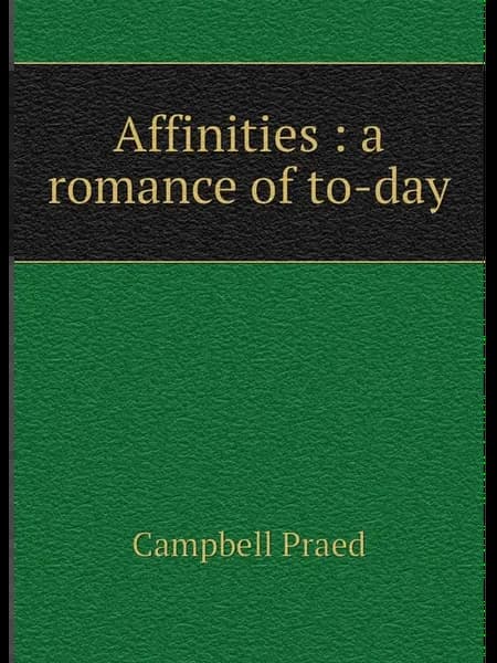 Affinities a romance of to-day