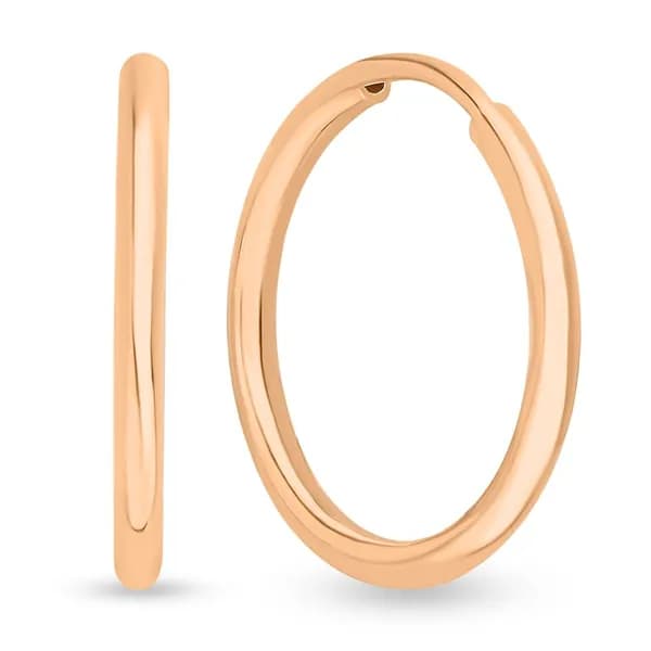 Серьги конго женские серебро 925 пробы 585GOLD