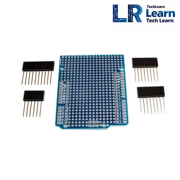 Плата прототипирования для Arduino UNO R3, FR-4, 2.54мм, с пинами, пайка