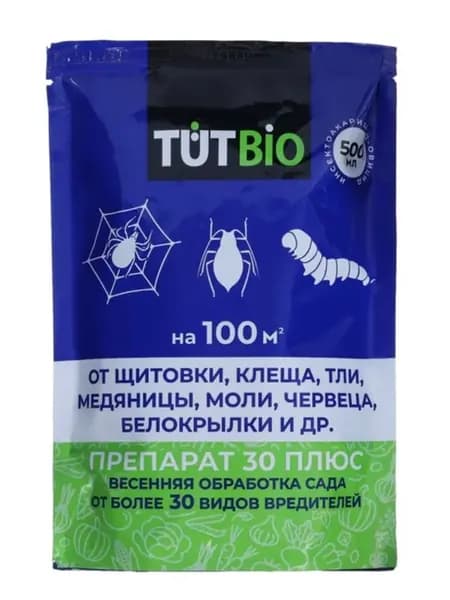 Тут Био Препарат 30 плюс, ММЭ от зимующих вредителей, 500 мл