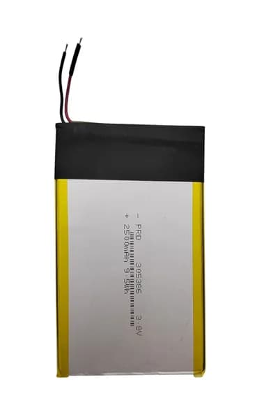 Аккумуляторная батарея универсальная 305386 (86*53*3мм) 3,8V/ 2500mAh/ 9,5Wh/ Li-Pol/ 2 контакта