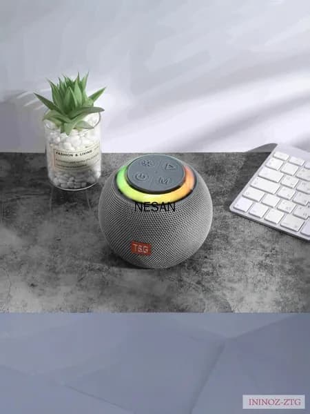 Умный динамик Bluetooth, мини-красочный сабвуфер, серый