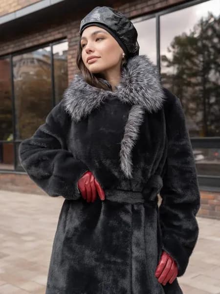 шуба искусственная длинная зимняя