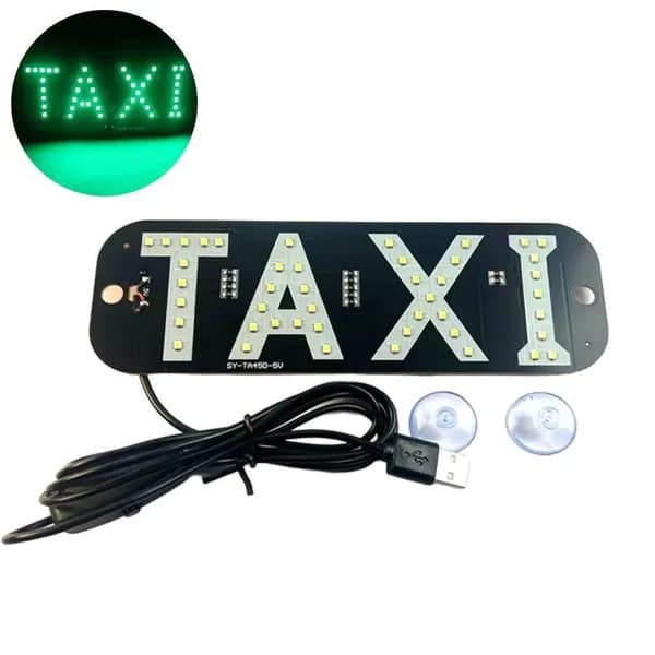 Светодиодная такси лампа TAXI, светящийся знак для такси
