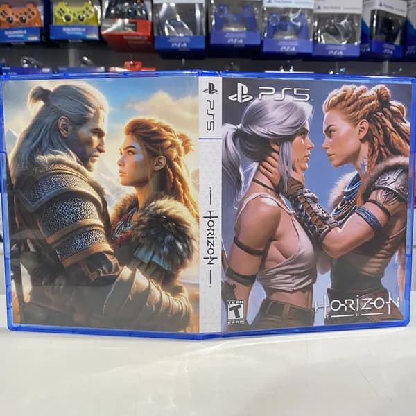 Игра "Horizon" PS5 - Кастомная обложка для диска