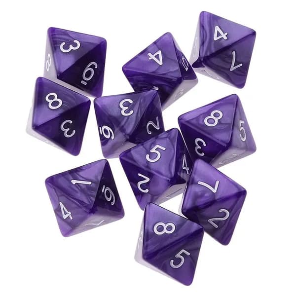 10 шт./Компл. Игра кости