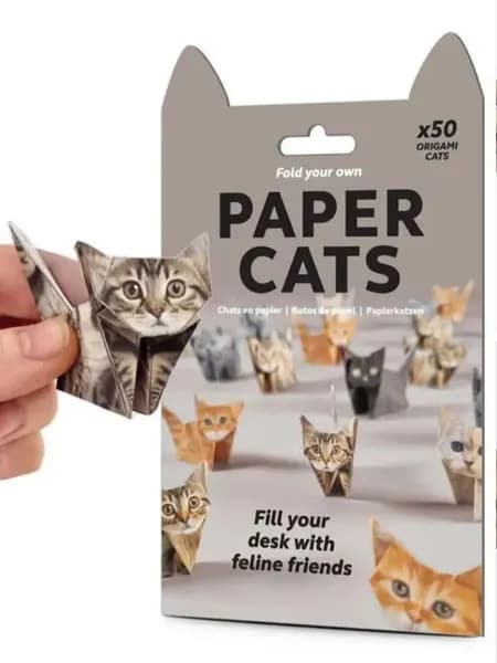 Складываемые Бумажные Кошки DIY 50pcs