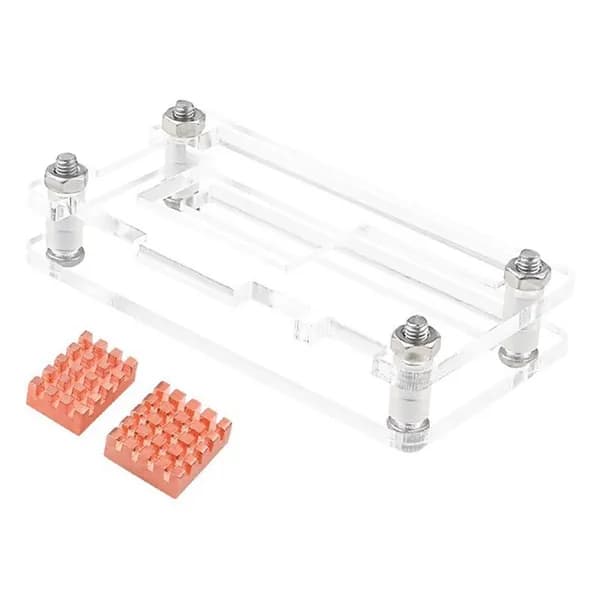 Акриловый корпус для Orange Pi Zero 2W. Защитный корпус для материнской платы Orange Pi Zero 2W, совместимый с радиаторами.