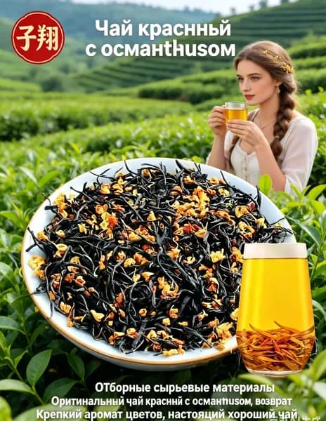 Черный чай с османтусом