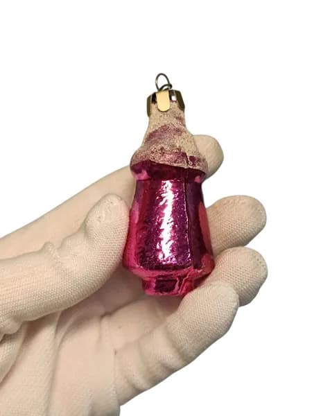 Советская винтажная елочная игрушка, Колокольчик. Сделано в СССР.