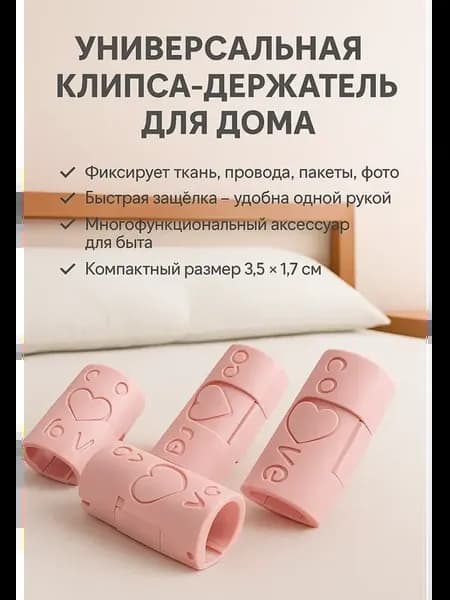 х Универсальный фиксатор клипса-держатель