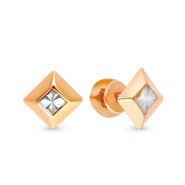 Серьги женские из красного золота 375 пробы 585GOLD