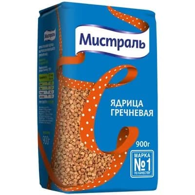 Крупа гречневая Мистраль ядрица, 900г