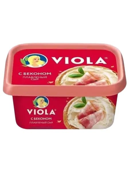Сыр плавленый Viola с беконом 50% 400 г