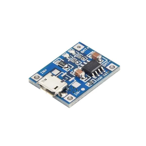 Зарядная плата TP4056 для литиевой батареи 18650, Micro-USB 1A / Li-Ion 4.2V, Компактная .
