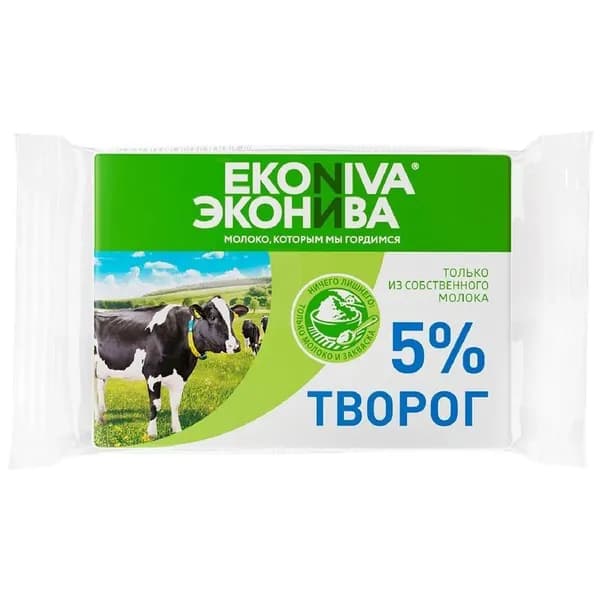 Творог мягкий ЭкоНива 5%, 180г - 4 шт