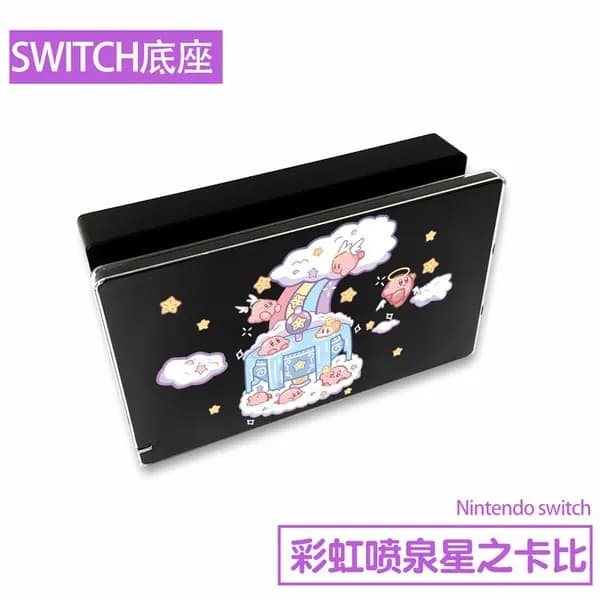 Прозрачный жесткий чехол для OLED, сумка хранения Kirby, прозрачная подставка Switch