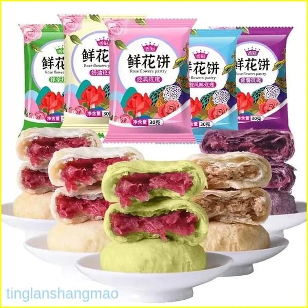 Премиальный десерт из Юньнани, свежие лепешки с матчей и розой tinglanshangmao