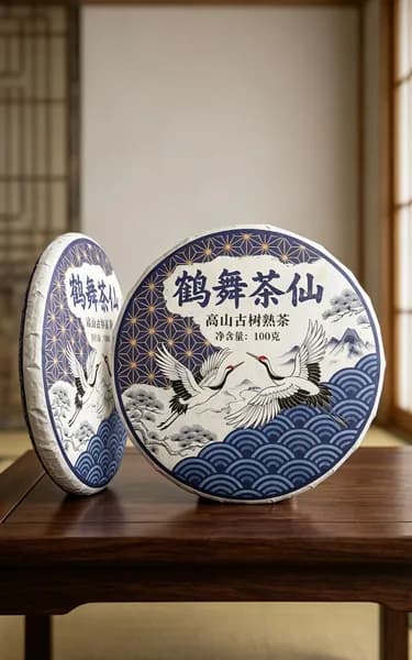 Шу Пуэр Танец Журавля (He Wu Cha Xian) Древние деревья, высокогорье 2024 100г