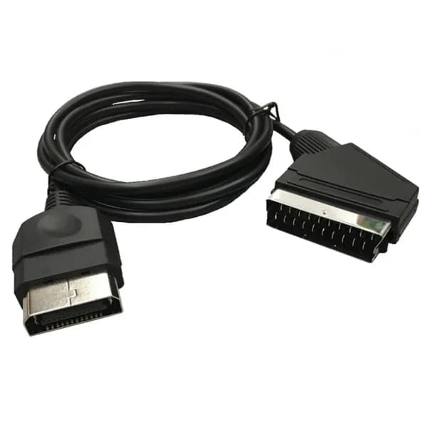 (Y Q J H) Кабель RGB SCART 1,8 м/70,87 дюйма, 24-контактный, с высоким разрешением, подходит совместим ТВ AV, кабель Scart игровой консоли 360