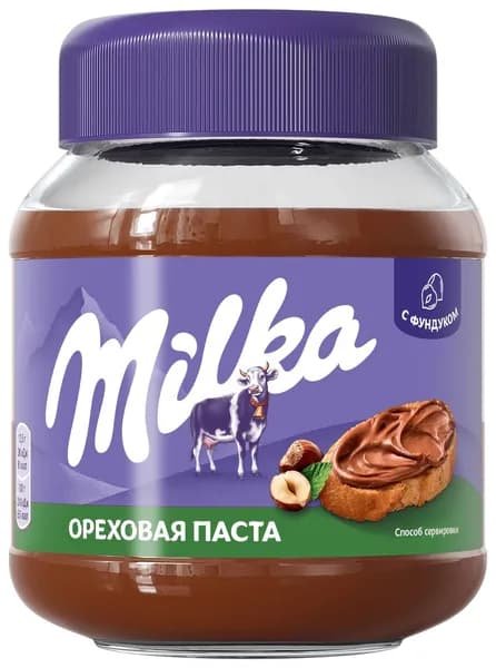 Паста Milka ореховая с добавлением какао, 350г